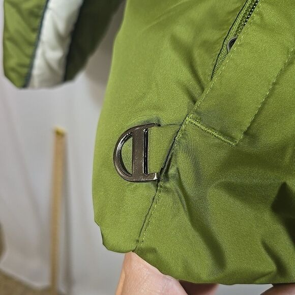 Womens Covington Removable Hood Puffer Jacket M Coat Avocado Green Winter Warm - Picture 14 of 16